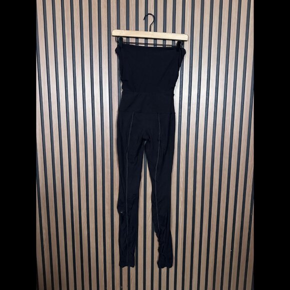 Lululemon Jumpsuit 2 / S Womens Black Strapless Align One Piece Athletic Stretch - Picture 1 of 10